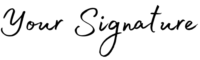 Your Signature Your Signature